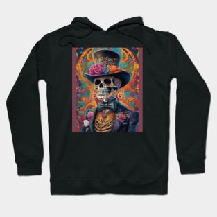 Festive Calaveras Tribute: Sugar Skull Splendor Hoodie